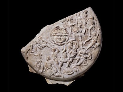 Escudo de Strangford, Réplica del escudo de Atenea Partenos. Museo Británico