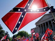 The Confederate flag symbolizes white supremacy