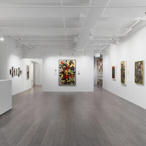 Michael West. Chronicling an artistic practice: Michael West paintings and archives from the 1950s to 1970s, exhibition view. Courtesy of Hollis Taggart