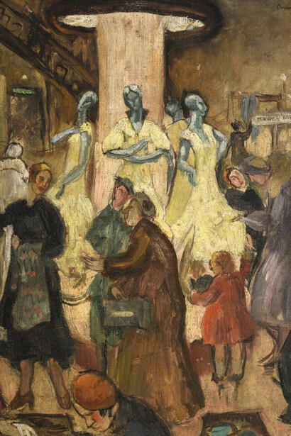 Amrita Sher-Gil, Department store (detail), Parijs, 1933. Courtesy of Drents Museum 