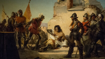 Sebastiano de Albertis: La morte di Francesco Ferrucci a Gavinana (1852)