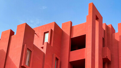 Muros de La Muralla Roja, Calpe, Alicante España
