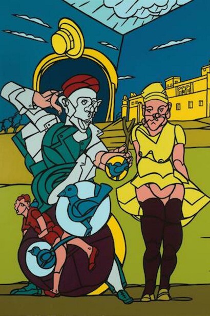 Valerio Adami, Exhibition view. Courtesy of Galerie Daniel Templon