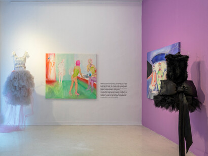 Valentina Sava, Perder el glamour, vista de exhibición. Cortesía de la Miranda Bosch Galería. Foto por Carlos Gil