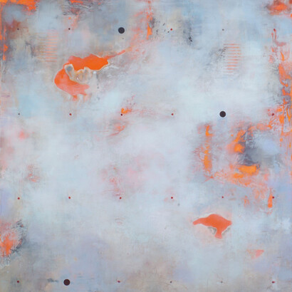 Raphaëlle Goethals, Dissolve, 2014, Encaustic on birch panel, 52 x 46 inches