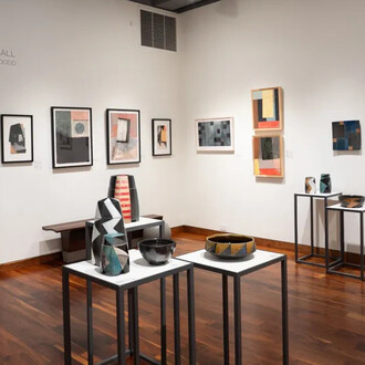 David Crane & Bill Hall with John Dodd, exhibition view. Courtesy of Momentum Gallery