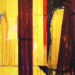 Ashley Hanson, City of Glass 31 - (A Study in Violet), Oil on Canvas, 180 x 200 cm