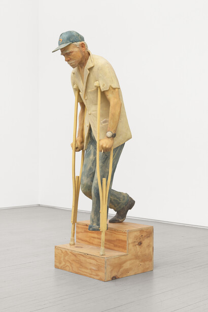 John Ahearn, Henry Manns descending staircase, 1999/2009. Courtesy of James Fuentes Gallery