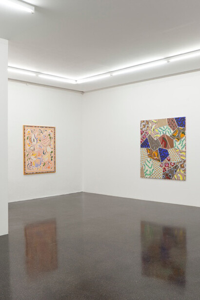 Sol Calero. Solo Pintura, Installation view, Barbara Gross Galerie Munich, 2018.
Photo: Wilfried Petzi, Courtesy Barbara Gross Galerie