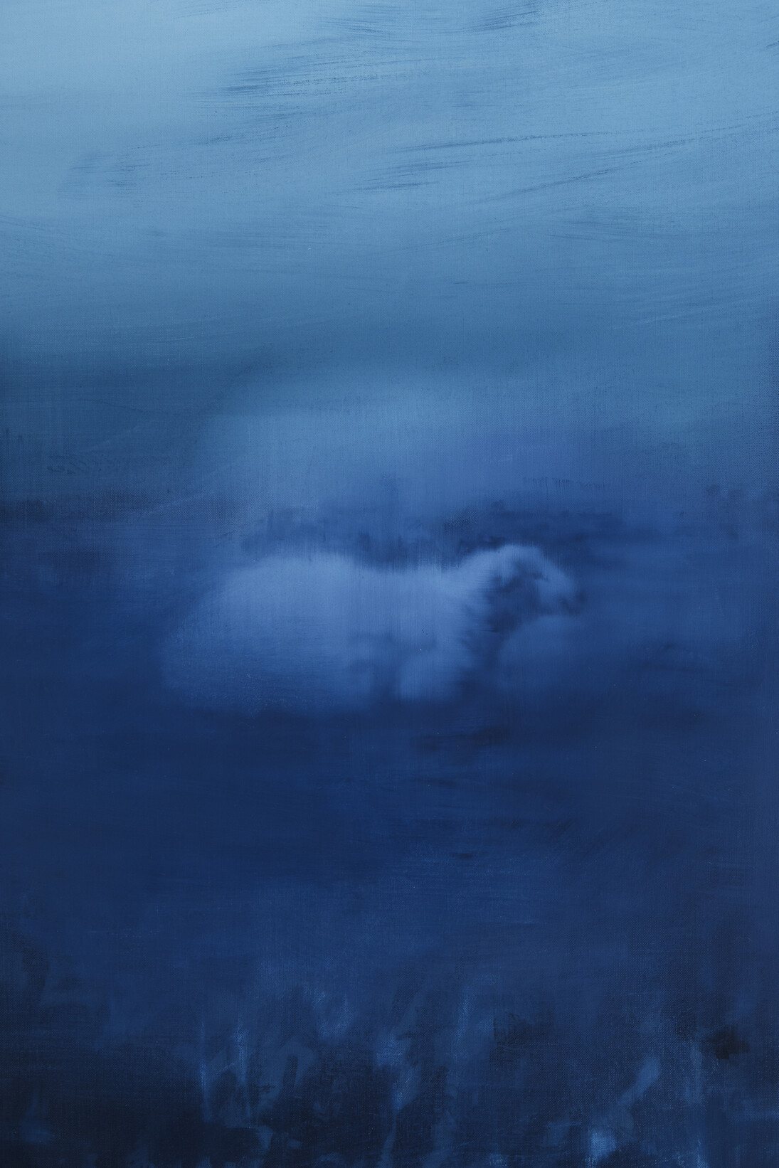 Katherine Spindler, 2017, 'Sheep I', 2017, 68 x 53 cm, oil on Fabriano Tela. 