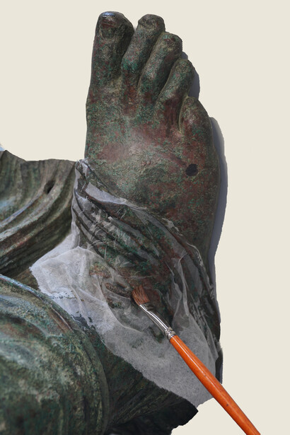 Vittoria Alata, restauro all’Opificio delle Pietre Dure, Archivio fotografico dell’Opificio delle Pietre Dure di Firenze