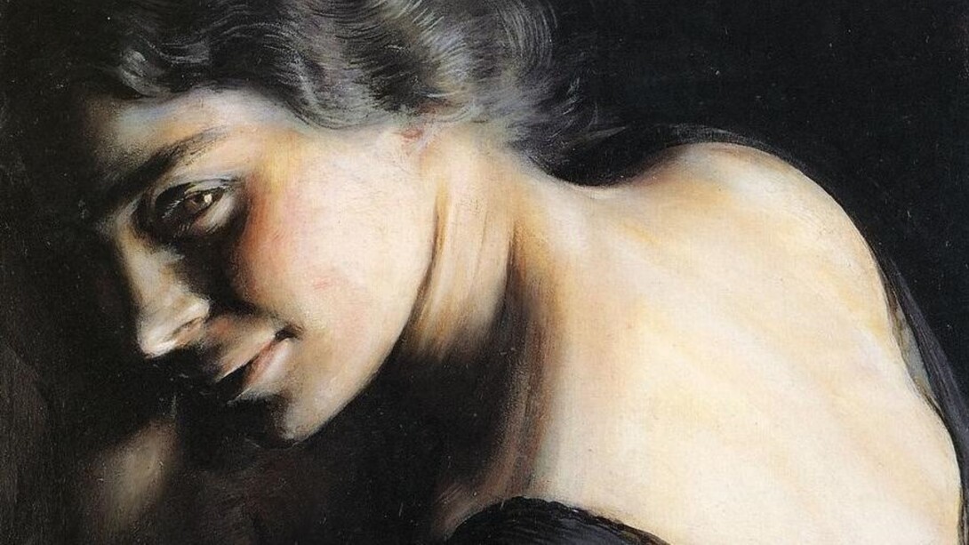 Giacomo Balla, "Il dubbio", 1907-08, dettaglio, Galleria d'Arte Moderna, Roma, Italia