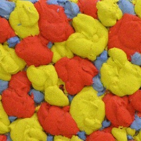 Bram Bogart, Juli, 2002, 20 x 20 inches, 51 x 51 cm, oil and water paint on wood panel