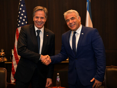 US Secretary of State Antony Blinken and Israeli Foreign Minister Yair Lapid 