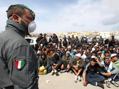 Immigrants arrived in Italy