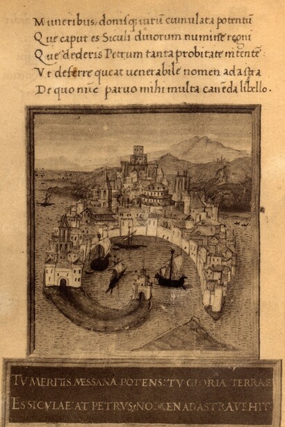 Miniatura, riproduzione di Adolfo Cinquini proveniente dal codice ritrovato presso la Biblioteca Nazionale di Roma