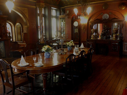 Dining Room in the Russell-Cotes Art Gallery and Museum, Bournemouth, Dorset, United Kingdom