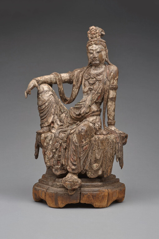 Bodhisattva of compassion (Guanyin) seated in royal ease, 900s. Courtesy of Denver Art Museum