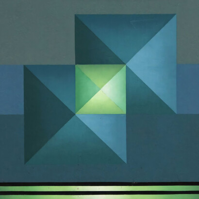 Cubos turquesa, 1991 (detalle)