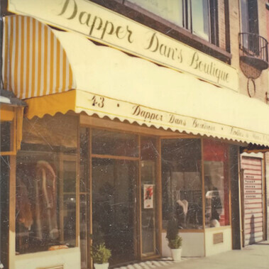 Dapper Dan's boutique became a cultural hotspot in the 1980s, New York, USA