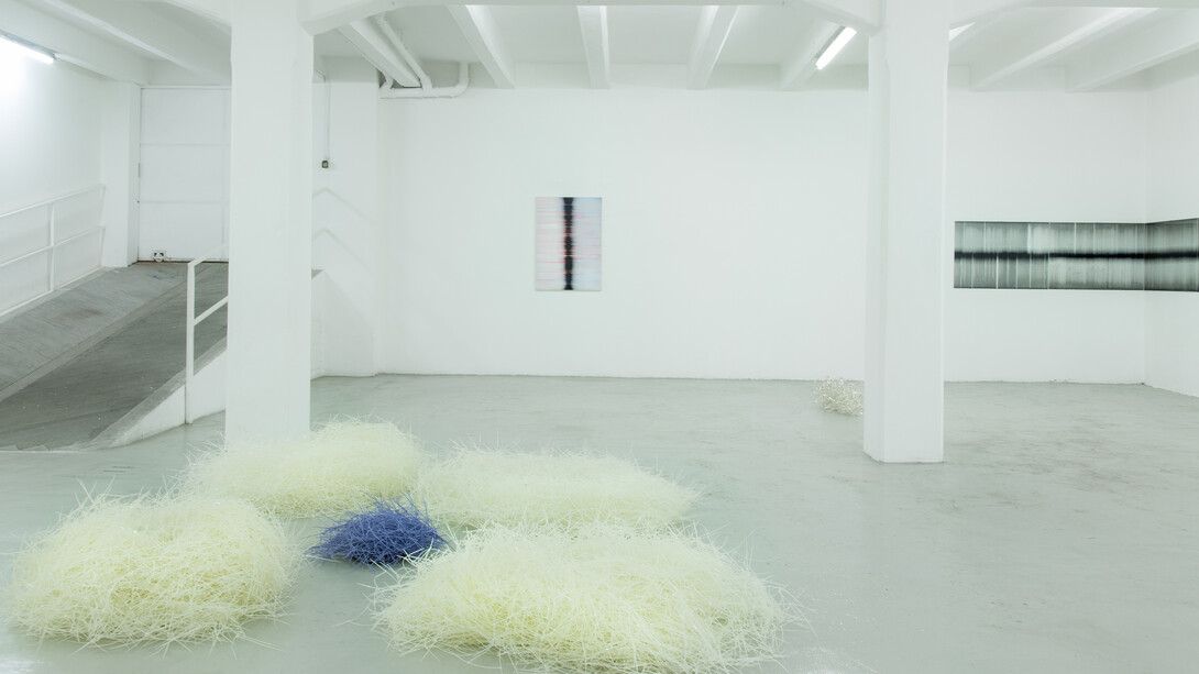 Thin three-dimensionality / Sottile tridimensionalità, Hiva Alizadeh | Guillaume Linard-Osorio | Michelangelo Penso. Installation view @ The Flat – Massimo Carasi, Milan Michelangelo Penso - Hiva Alizadeh
