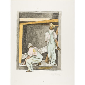 Pablo O'Higgins. Masons, 1942. The Art Institute of Chicago. William McCallin McKee Memorial Collection.