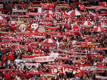 La hinchada del Independiente Santa Fe