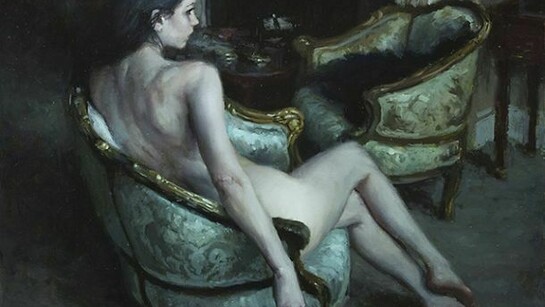 Jeremy Mann, The Room, Oil on Panel, 24 x 21 inches, 2013