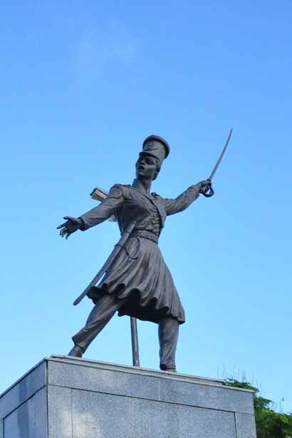 Monumento à Maria Quitéria, localizado no largo da Soledade, no bairro da Lapinha em Salvador, Bahia