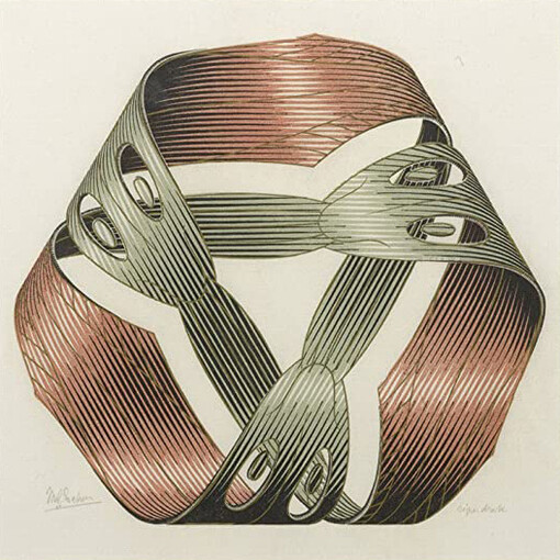 Maurits Cornelis Escher, Nastro di Möbius, 1961 