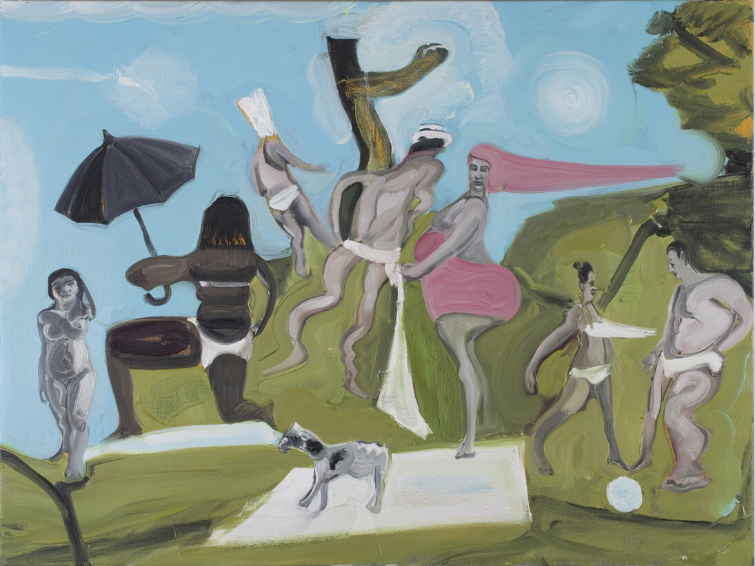 Coombs, Dan 'Up on the Hill', 2014, Oil on canvas, 75 x 100 cm