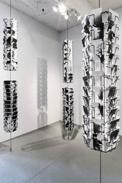 Kunié Sugiura, Photopainting, exhibition view. Courtesy of San Francisco Museum of Modern Art