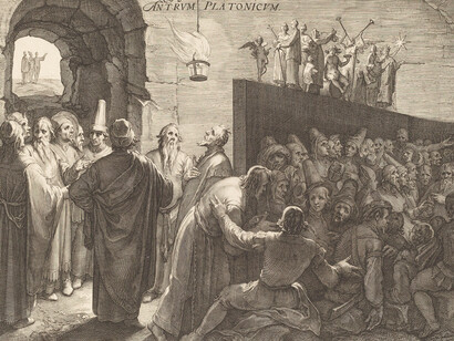 Jan Pietersz Saenredam y Cornelis van Haarlem, "Cueva de Platón", 1604, Galería Nacional del Arte de Estados Unidos