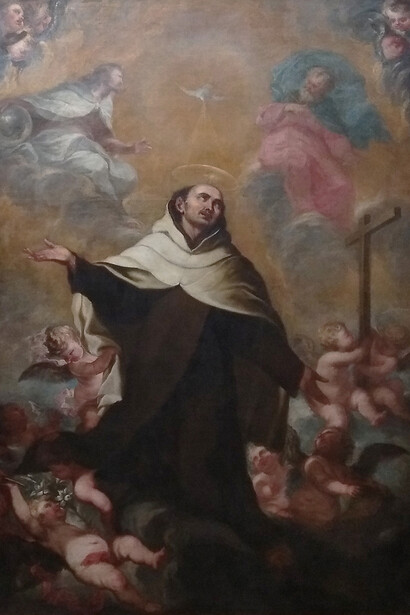 Vicente Berdusán; Glorificacion de San Juan de la Cruz, 1676 (detalle)
