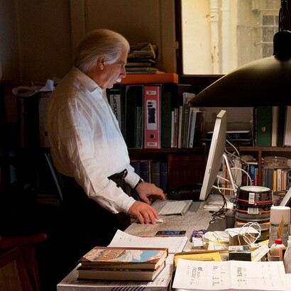 Daniele Lombardi nel suo studio, per gentile concessione del Lombardi’s archives