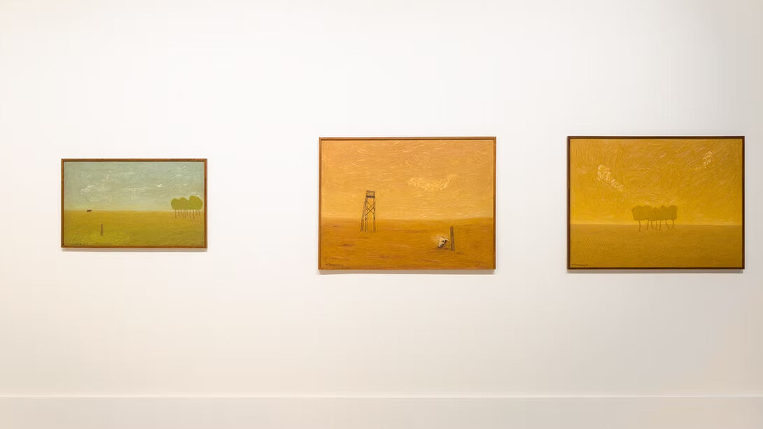 Alfredo Spampinato, Gold in the countryside, exhibition view. Courtesy of Calvaresi