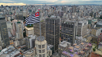 Metrópole de São Paulo vista do centro