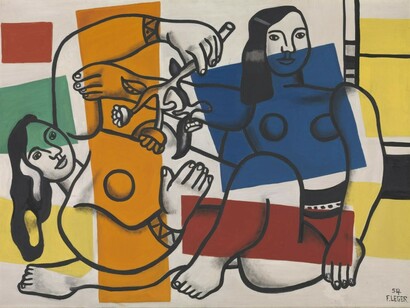 Fernand Léger, Two Women Holding Flowers, 1954