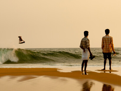 On the seashore. Photograph Chris Burkard