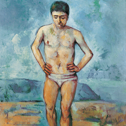 Paul Cézanne, *Badender*, 1885-1887, Öl auf Leinwand, 127 x 96,8 cm. The Museum of Modern Art, New York