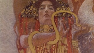 „Hygieia“ - Ausschnitt aus dem Fakultätsbild „Medizin“ (1862-1918) Gustav Klimt 
