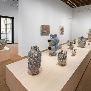 Masaomi Yasunaga, Treading the Earth, exhibition view. Courtesy of Lisson Gallery