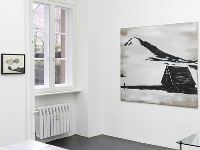 Dieter Mammel, Snow, exhibition view. Courtesy of Galerie Poll
