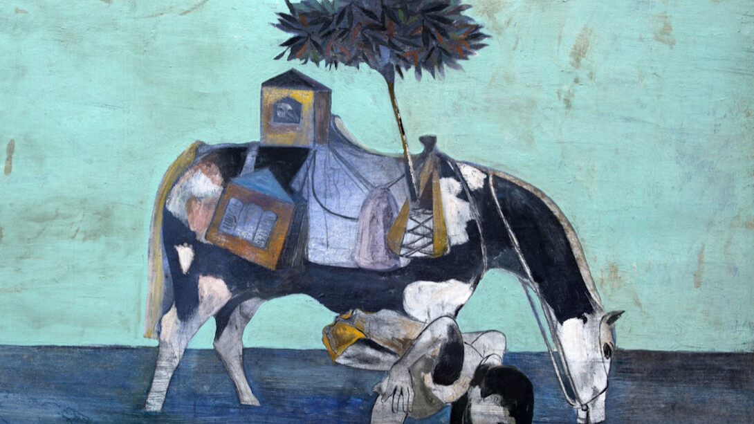 Paton Miller, Boy and Painted Horse, 2016. Courtesy of Art Ventures Gallery