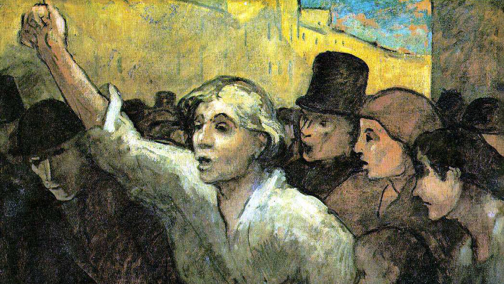 Honoré Daumier, La rivolta, 1860 ca, The Phillips Collection, Washington