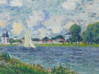 Claude Monet, Il bacino d'Argenteuil, particolare, 1872