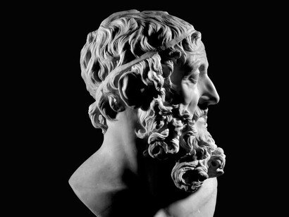 Según Aristóteles, algunos individuos nacían para ser esclavos debido a su incapacidad para razonar y gobernarse a sí mismos. Guiliano Finelli, busto de Aristóteles, circa 1645