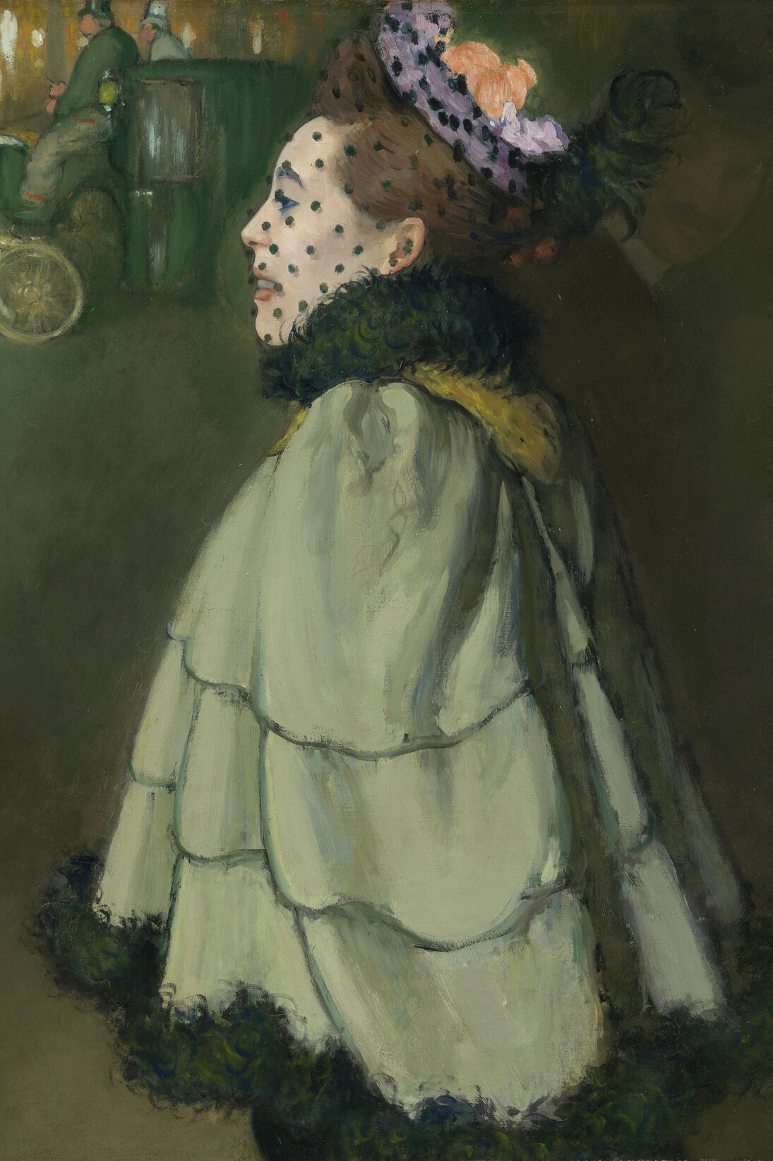 Louis Anquetin, Woman on the Champs-Élysées, at Night, 1891, oil on canvas, 32 ¾ × 39 ¼ in., Amsterdam, Van Gogh Museum (purchased with the support of the BankGiro Loterij and the Rembrandt Association)