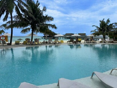 A front-row seat to paradise from a Maldivian beach villa