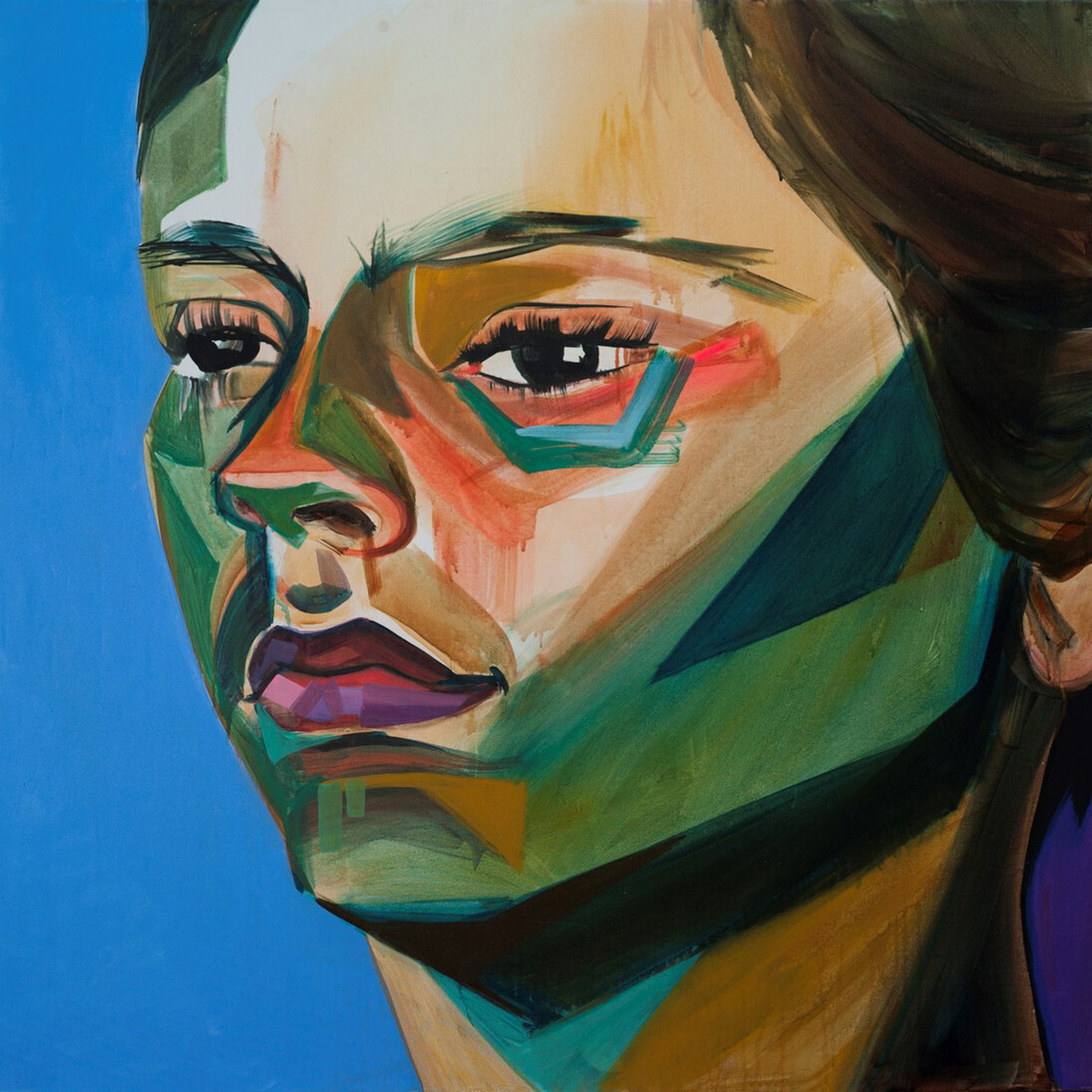 Hulda Guzmán, "Julia", 48" x 48", 2014, Acrylic on canvas